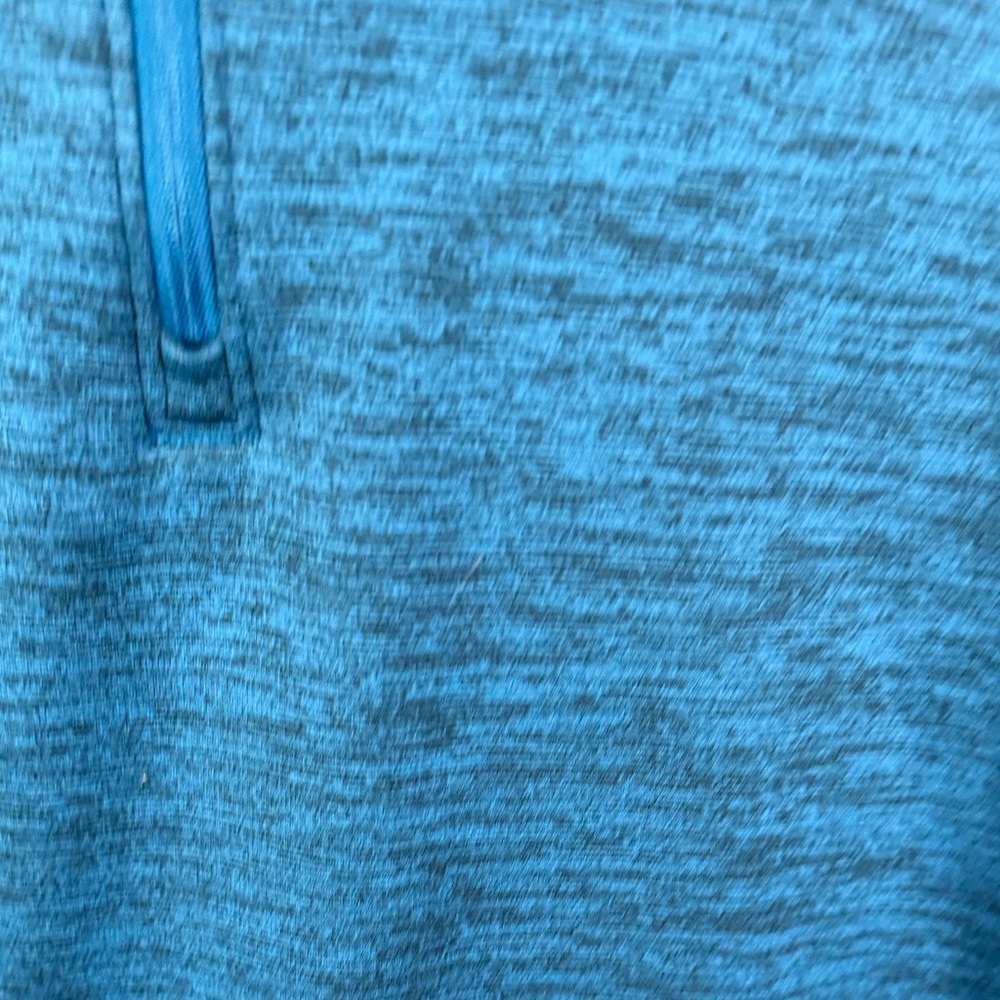 Under Armour Loose Teal Quarter-Zip Pullover Coldgear Fleece lined. Mens size L - Picture 4 of 8